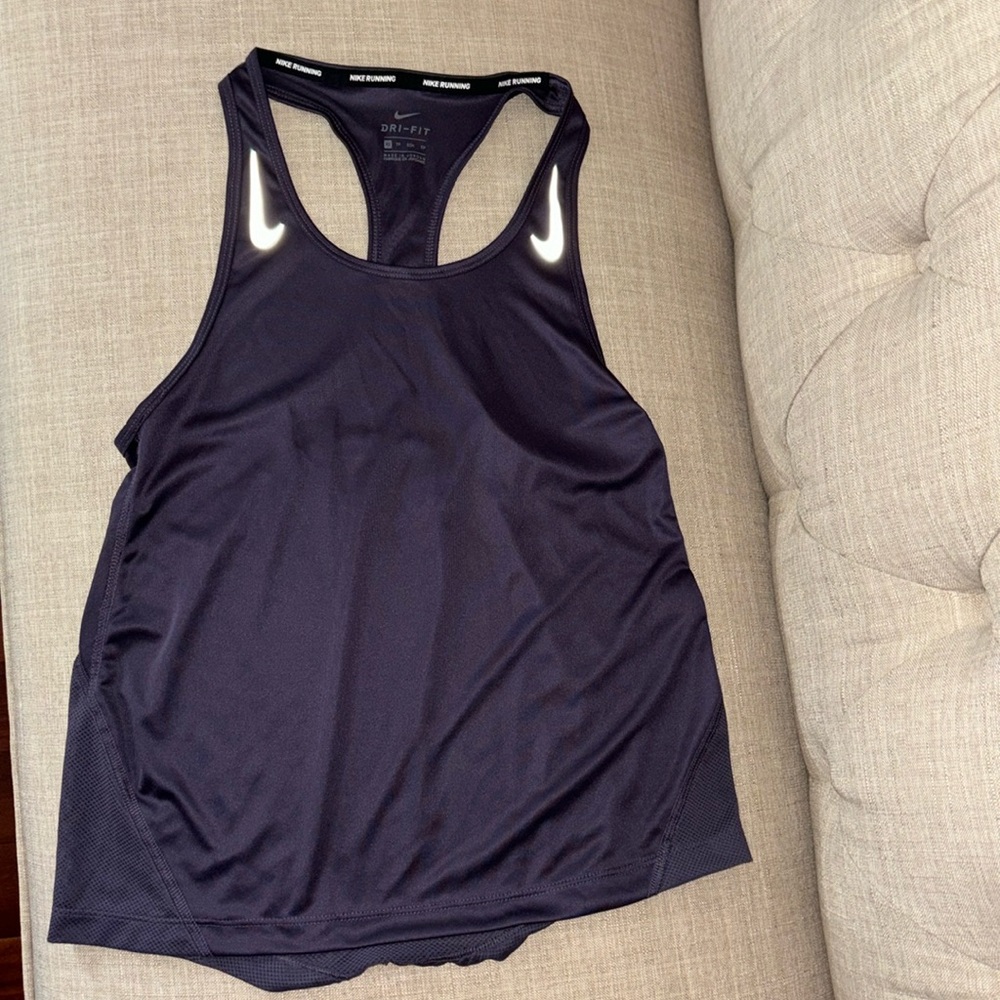 Nike Dri Fit CS Running Tank Dark Purple
